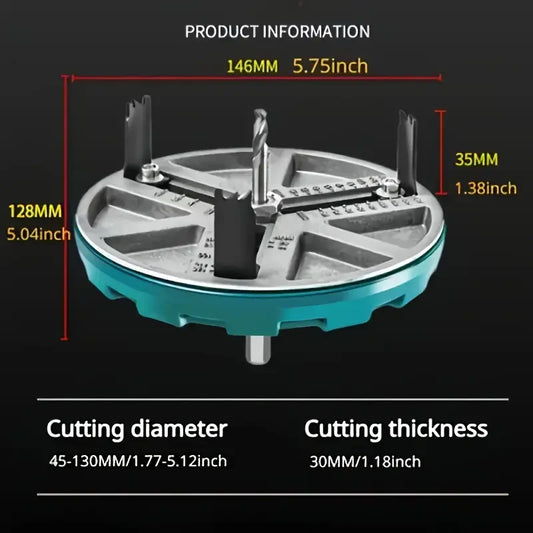 ⚙️ समायोज्य वुड होल कटर—द्रुत र सफा कटिङको लागि! ⚙️
