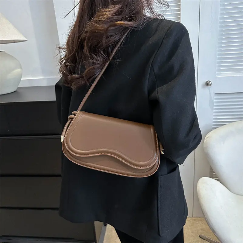 A1-2025 Niche Women's Shoulder Bag Versatile Texture Portable Mobile Phone Bag Trendy Underarm Women's Bag