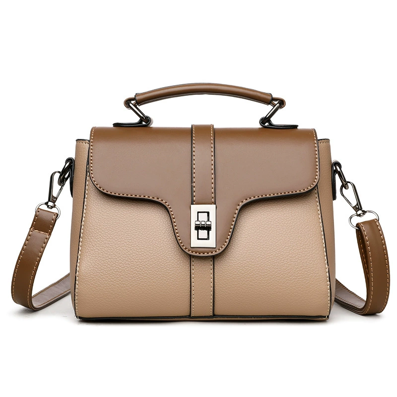 A10-2025 New Products Designer GENUINE LEATHER Luxury Bags Women Crossbody Bags With Flip Lock Colour Blocked Gift