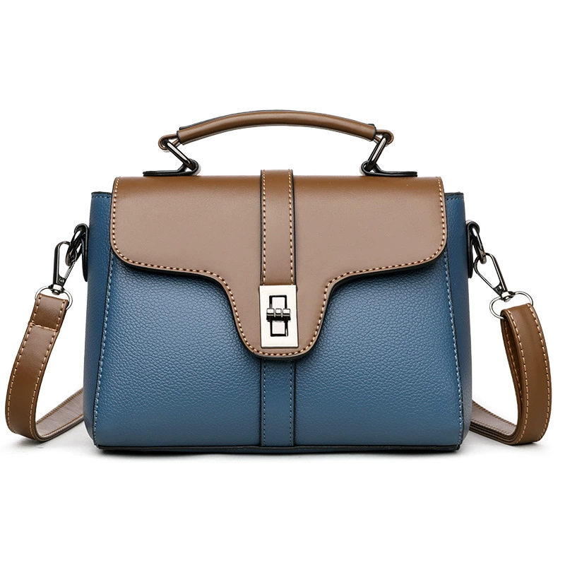 A10-2025 New Products Designer GENUINE LEATHER Luxury Bags Women Crossbody Bags With Flip Lock Colour Blocked Gift