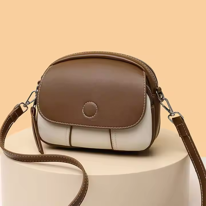 A11-New Summer Minimalist Women's Small Round Bag Student Mobile One Shoulder Crossbody Bag