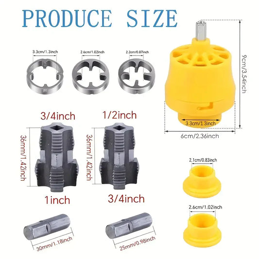 १० पाईप थ्रेडिङ उपकरण सेट   PVC Pipe Threading Tool Kit – तपाईंको ड्रिललाई प्रोफेशनल टुलमा बदल्नुहोस्